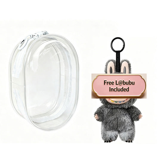 Transparent dustproof storage case for mini dolls and figures