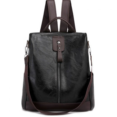 Modern soft leather anti-theft backpack ideal for commuting, shopping, work, and casual daily activities.