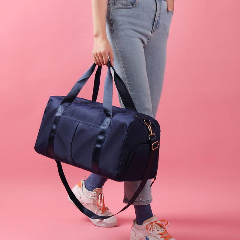 Versatile weekender duffel bag designed for travel, gym sessions, swimming, and daily use.