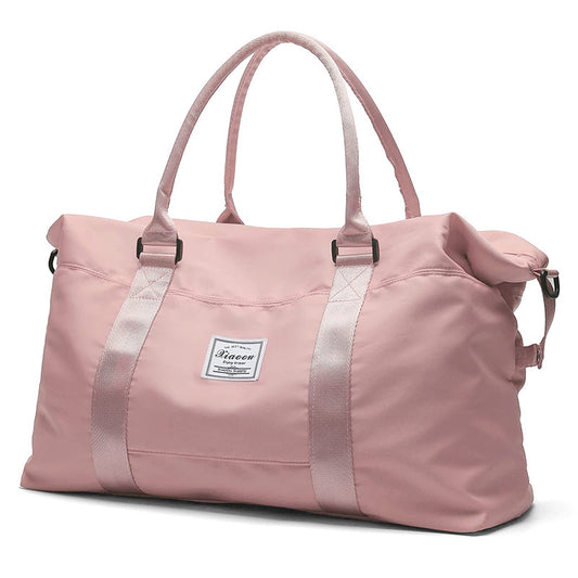 Women's nylon sports gym duffel bag for fitness, travel, and weekend trips