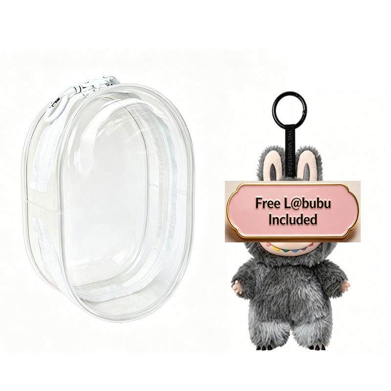 Transparent dustproof storage case for mini dolls and figures