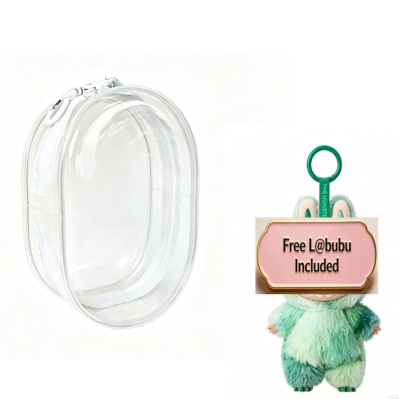 Mini doll storage bags displayed to show available color options